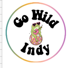 Go Wild Indy Pop Socket Vinyl Holographic Stickers