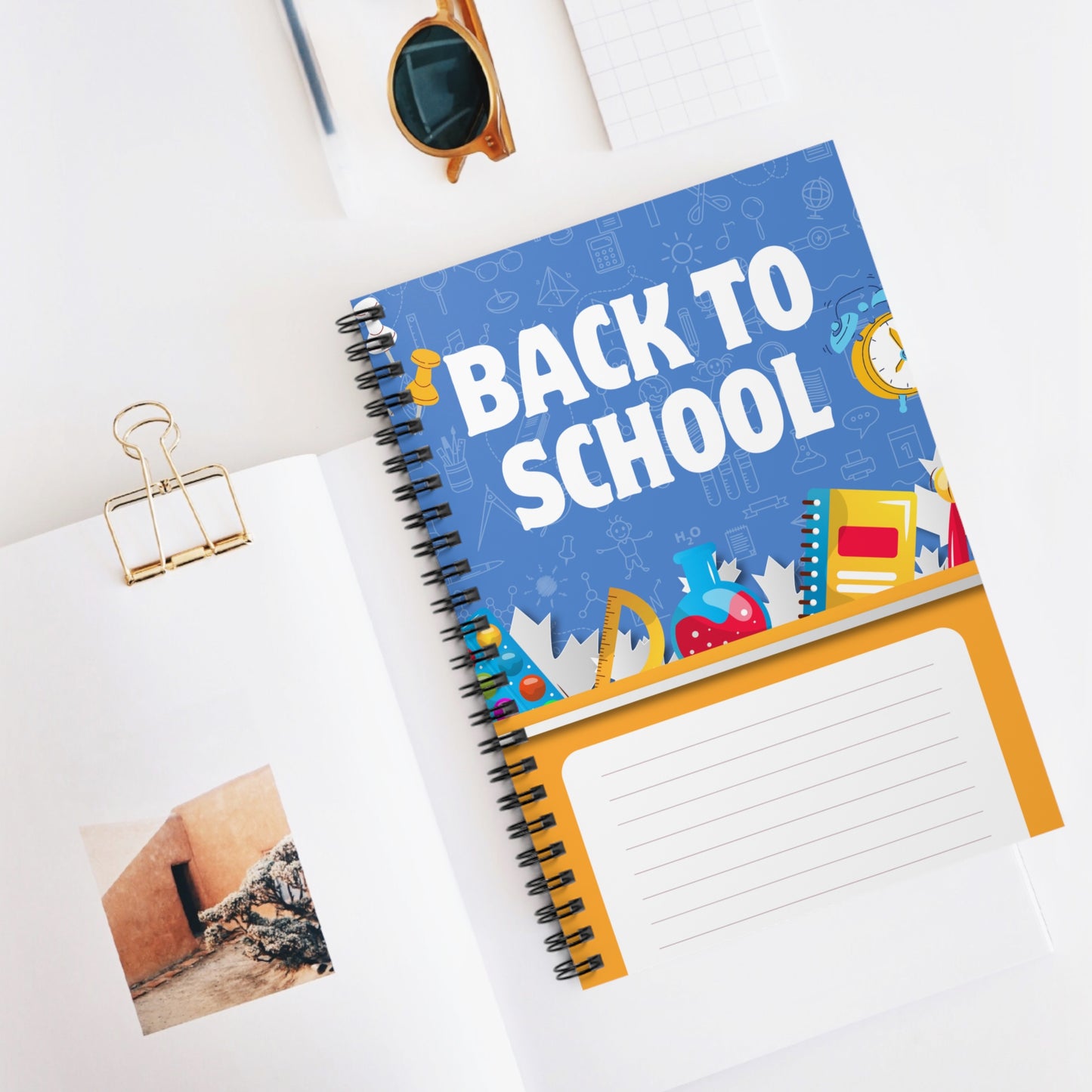Back to School Spiral Notebook - Perfect for Students, Teachers, Study Notes, Journaling, Gift for School Season