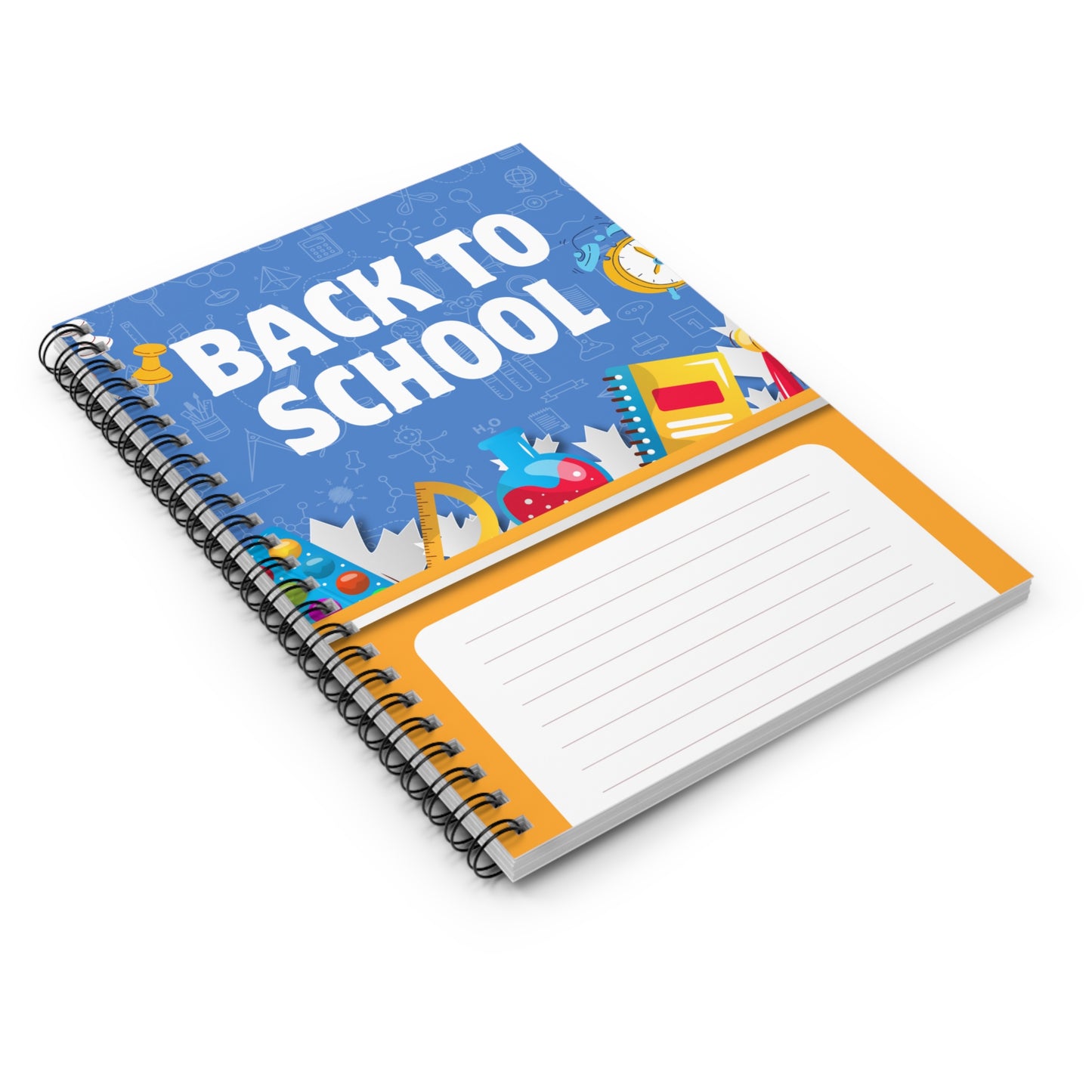 Back to School Spiral Notebook - Perfect for Students, Teachers, Study Notes, Journaling, Gift for School Season
