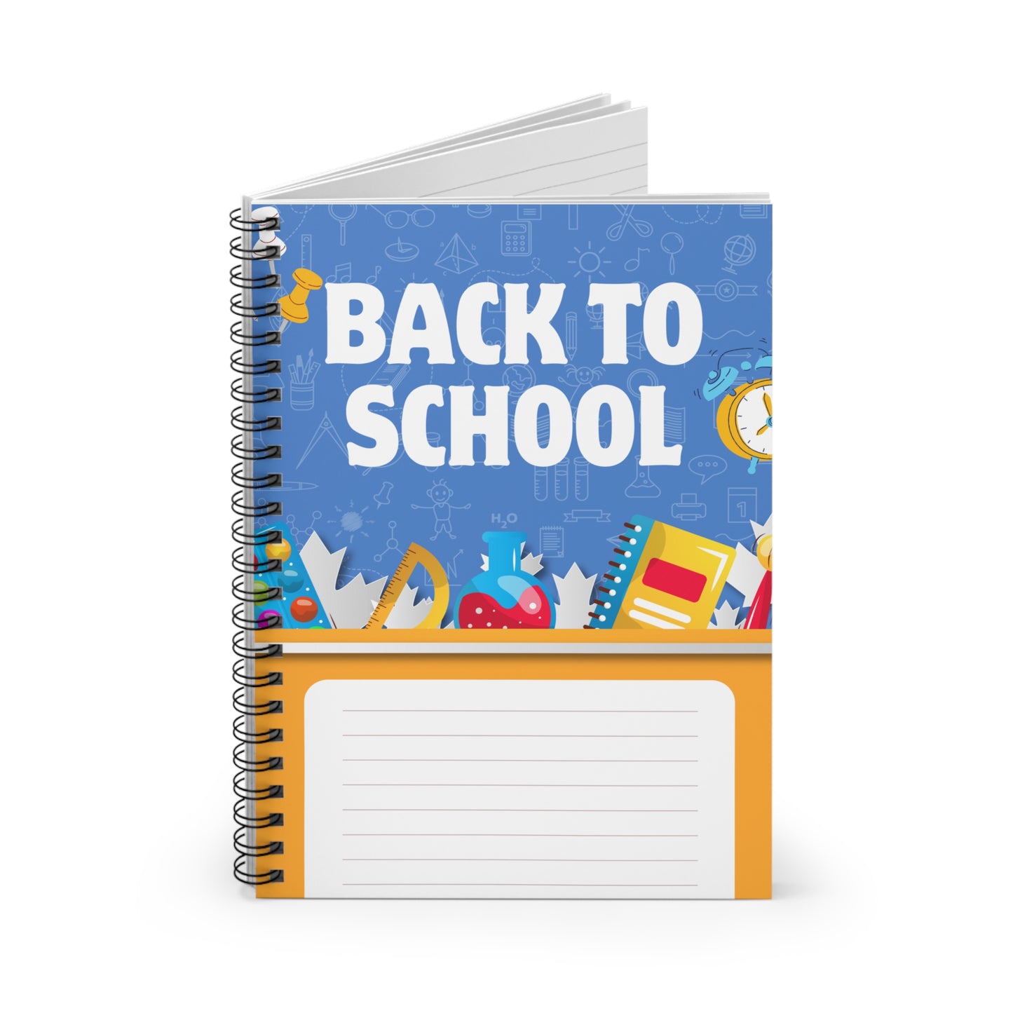 Back to School Spiral Notebook - Perfect for Students, Teachers, Study Notes, Journaling, Gift for School Season