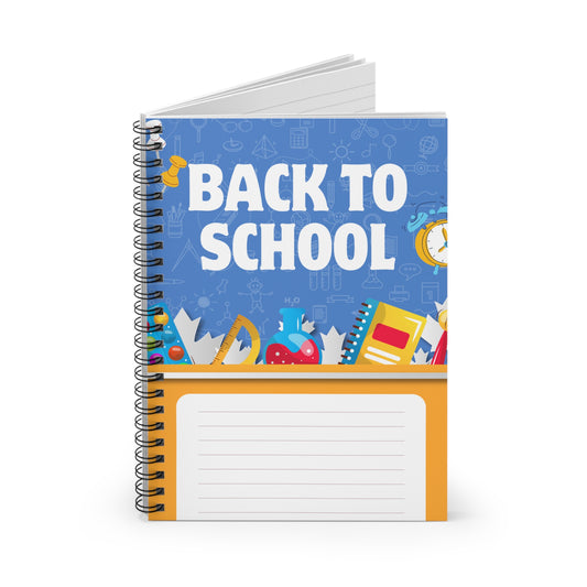 Back to School Spiral Notebook - Perfect for Students, Teachers, Study Notes, Journaling, Gift for School Season