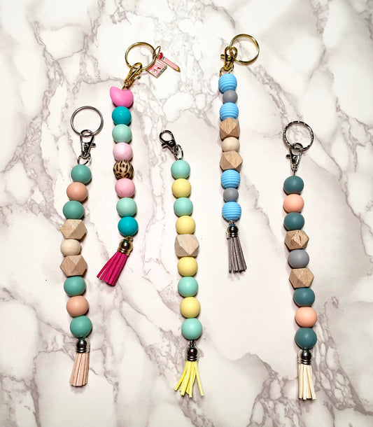 Pastel Lanyard Keychain