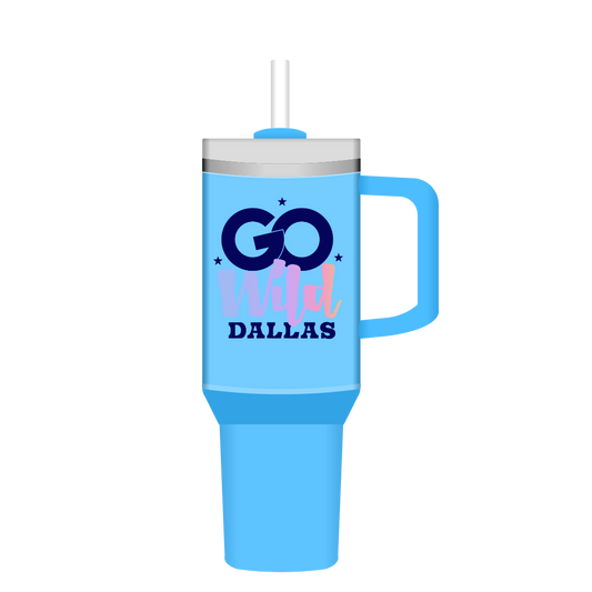 Go Wild Tumbler Vinyl Holographic Sticker (1.8" x 3.75")