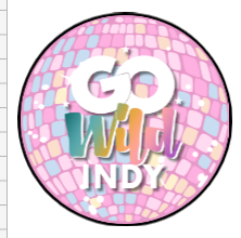 Go Wild Indy Pop Socket Vinyl Holographic Stickers