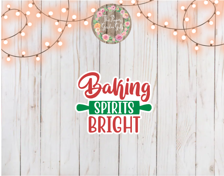 Baking Spirits Bright Holographic Vinyl Sticker