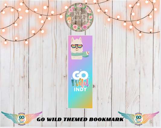 Go Wild 2025 Bookmark - Llama