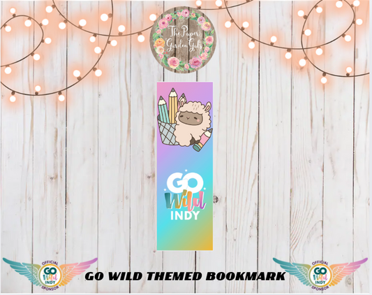 Go Wild 2025 Bookmark - Planner Llama