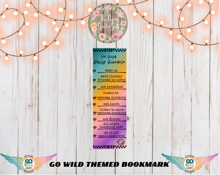Go Wild 2025 Bookmark - Schedule