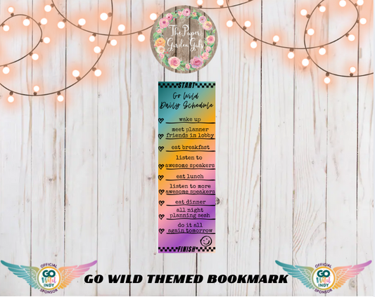 Go Wild 2025 Bookmark - Schedule