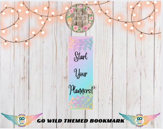 Go Wild 2025 Bookmark - Start Your Planners