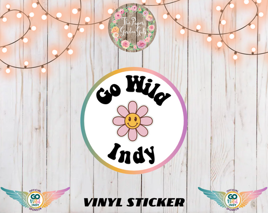 Go Wild Indy Daisy Vinyl Holographic Sticker