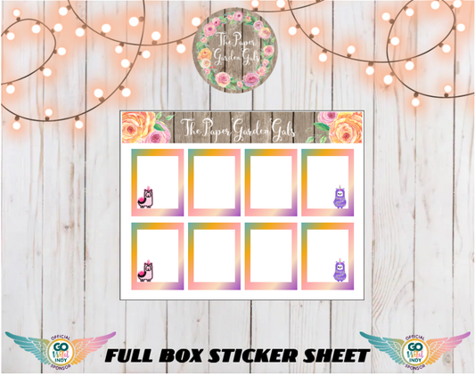 Go Wild 2025 Full Box Sticker Sheet with Llamas