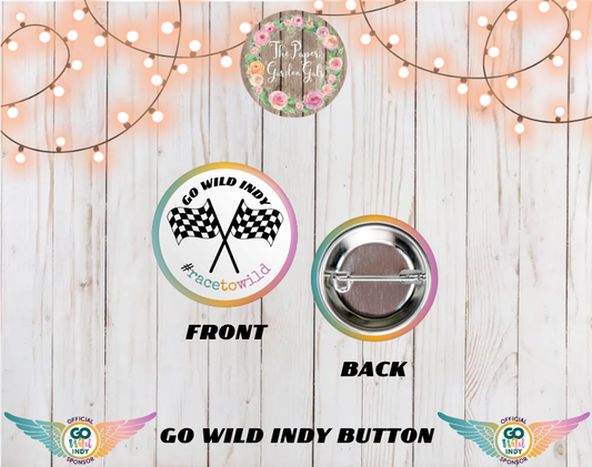 Go Wild Indy Flags Button