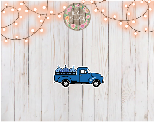 Hanukkah Truck Holographic Vinyl Sticker