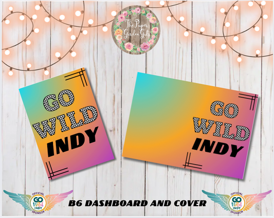 Go Wild Indy Printable B6 Cover and Dashboard (Digital Download) - 1