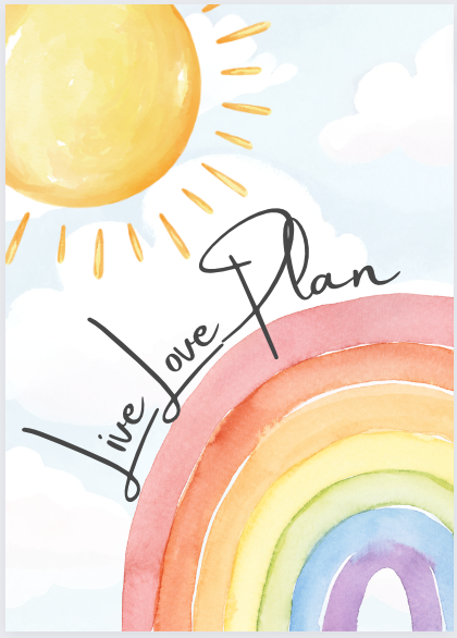Live Love Plan Printable Dashboard and Cover (Digital Download)