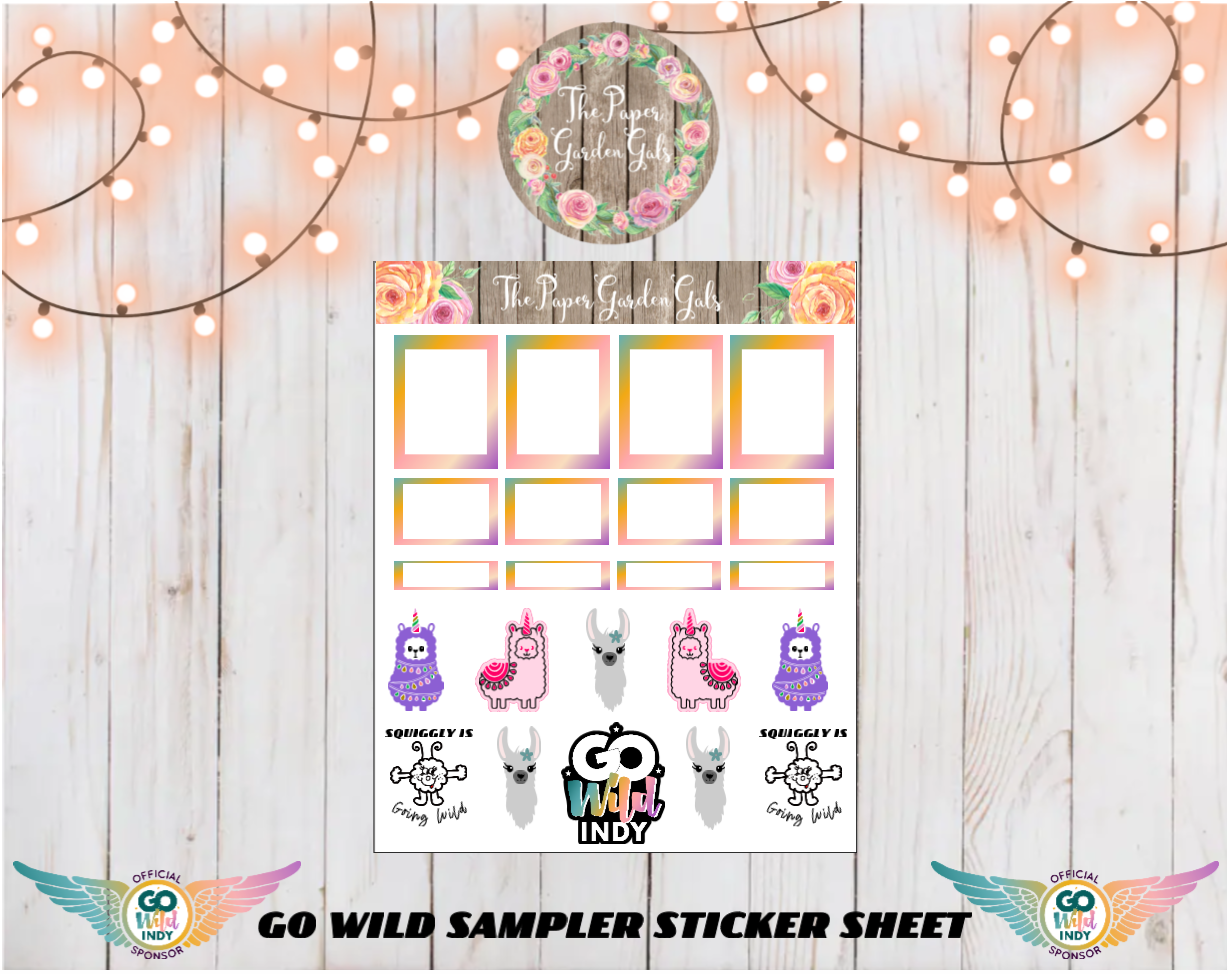 Go Wild 2025 Sampler Sticker Sheet