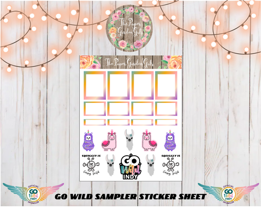 Go Wild 2025 Sampler Sticker Sheet