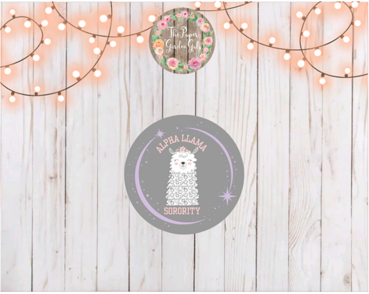 Alpha Llama Sorority Vinyl Holographic Sticker