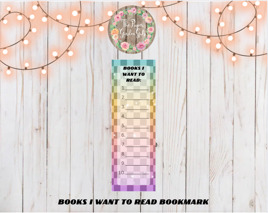 Books I Want to Read Bookmarks