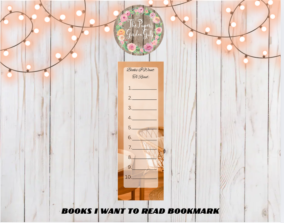 Books I Want to Read Bookmarks