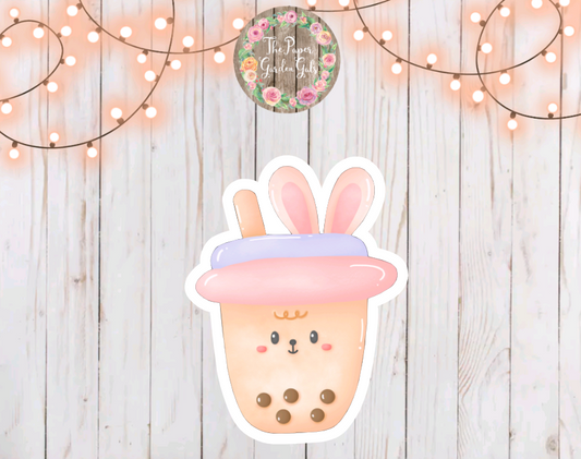 Bunny Boba Vinyl Sticker
