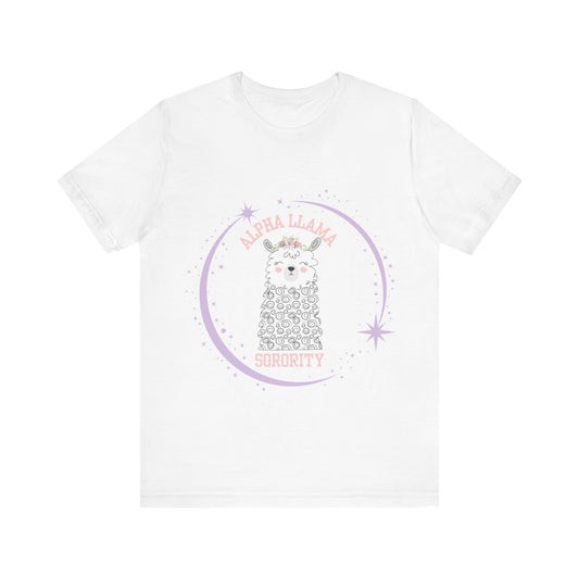 Alpha Llama Sorority Unisex Jersey Short Sleeve Tee