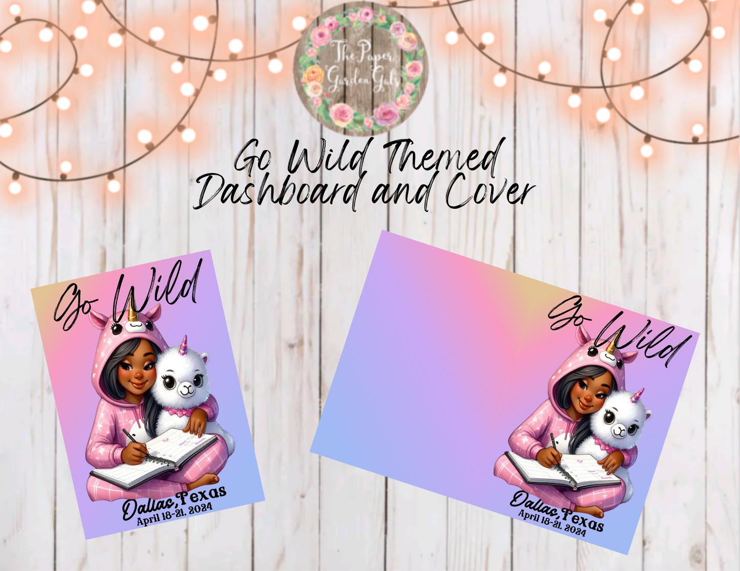 Go Wild Themed Llama Pajama Printable Dashboard and Cover (Digital Download) - 22