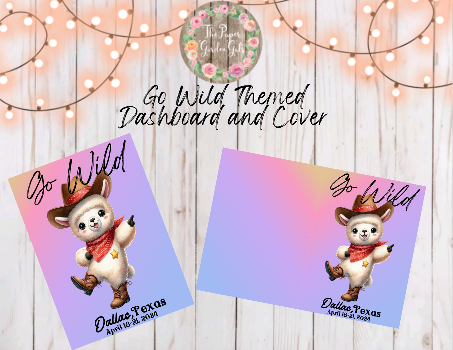 Go Wild Themed Llama Cutie Printable Dashboard and Cover (Digital Download) - 27