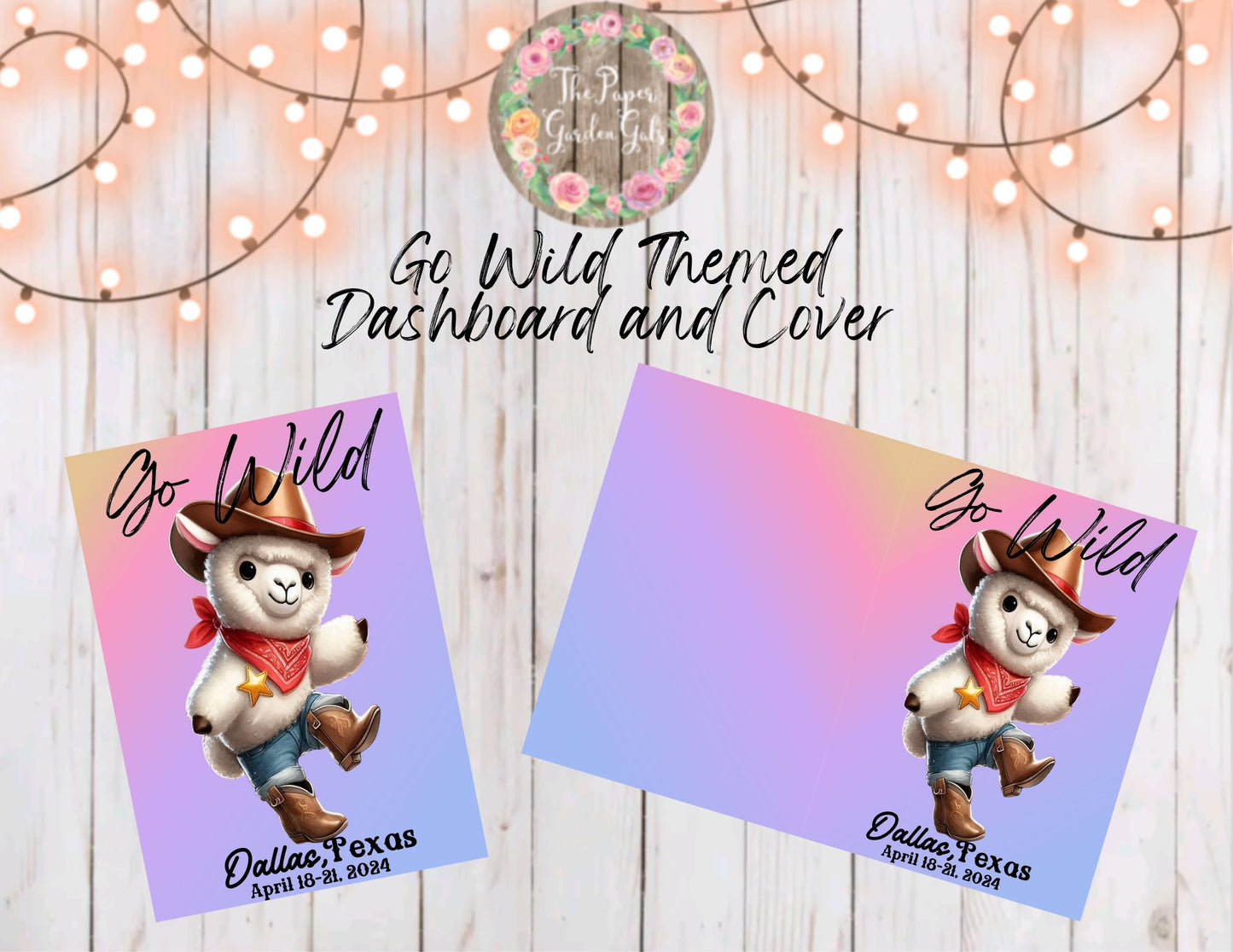 Go Wild Themed Llama Cutie Printable Dashboard and Cover (Digital Download) - 28