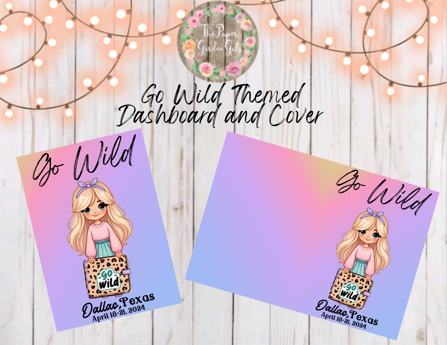 Go Wild Themed Planner Cutie Printable Dashboard and Cover (Digital Download) - 30