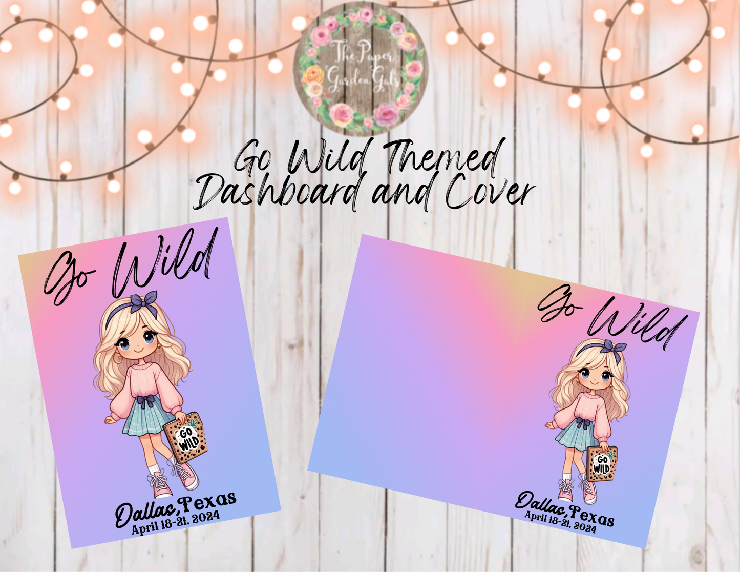 Go Wild Themed Planner Cutie Printable Dashboard and Cover (Digital Download) - 31