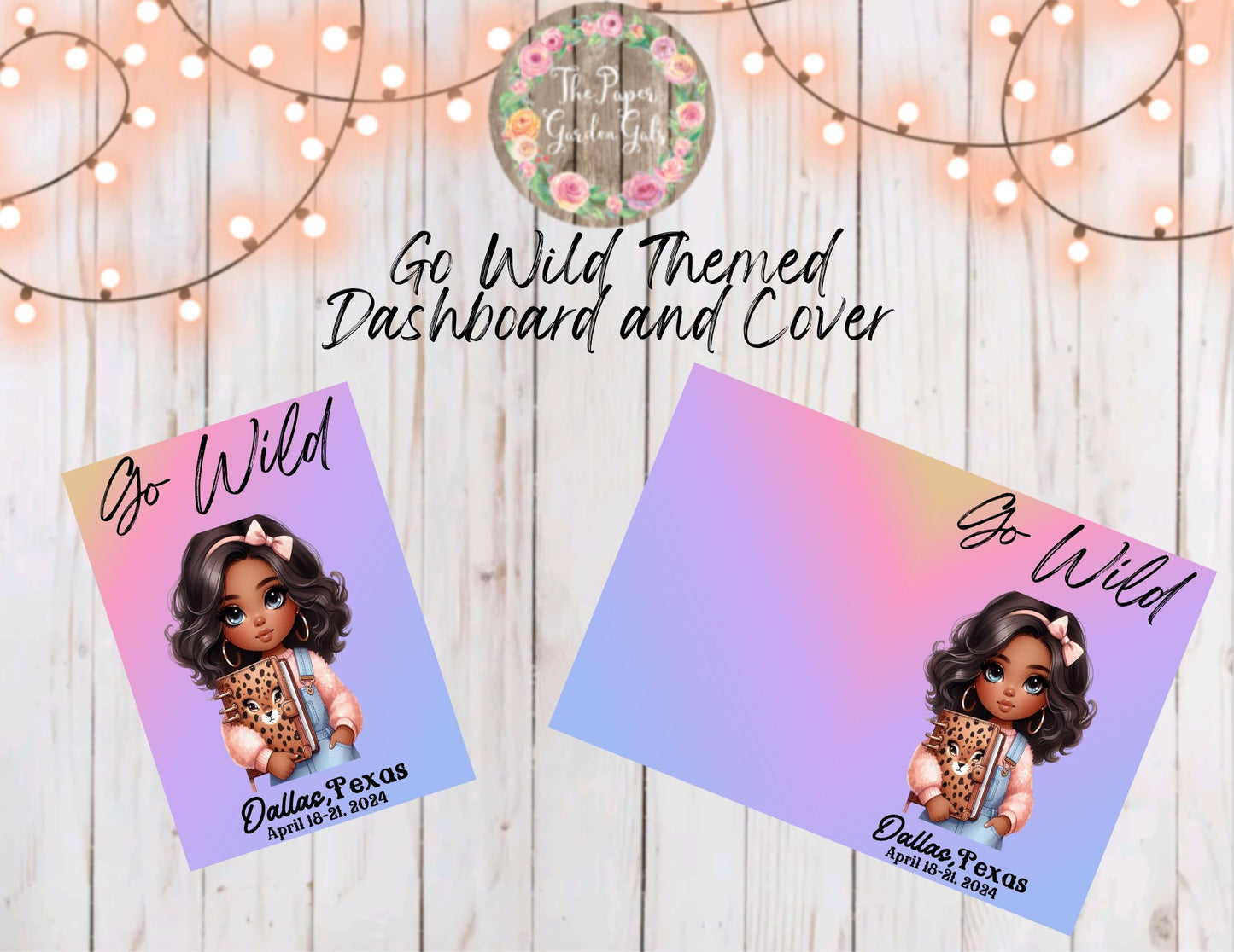 Go Wild Themed Planner Cutie Printable Dashboard and Cover (Digital Download) - 34