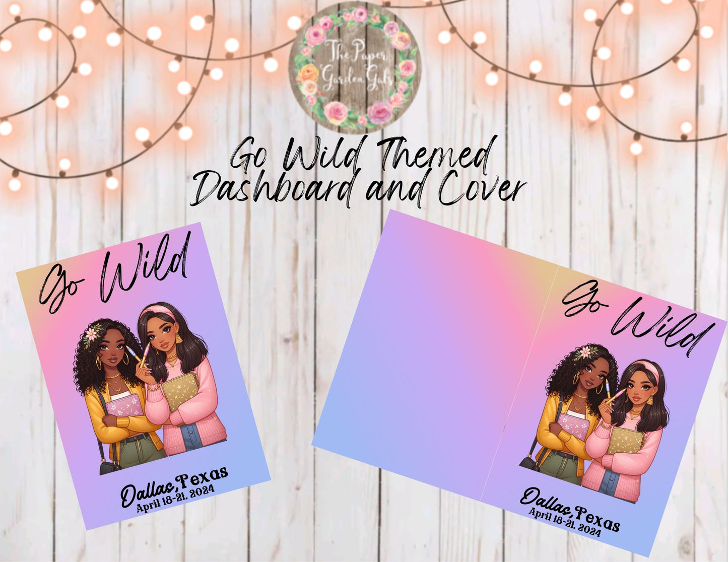 Go Wild Themed Planner Besties Printable Dashboard and Cover (Digital Download) - 36