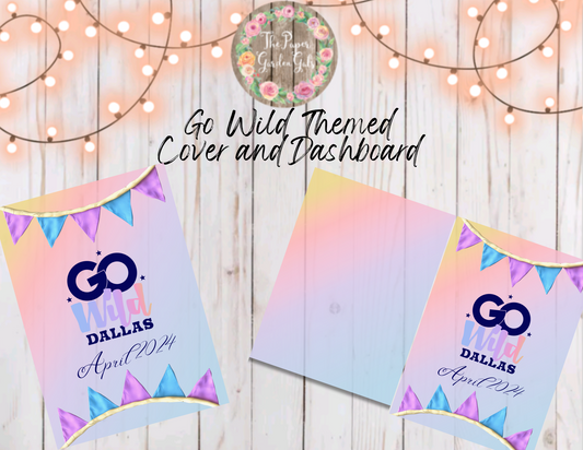 Go Wild Themed Bunting Printable Dashboard and Cover (Digital Download)