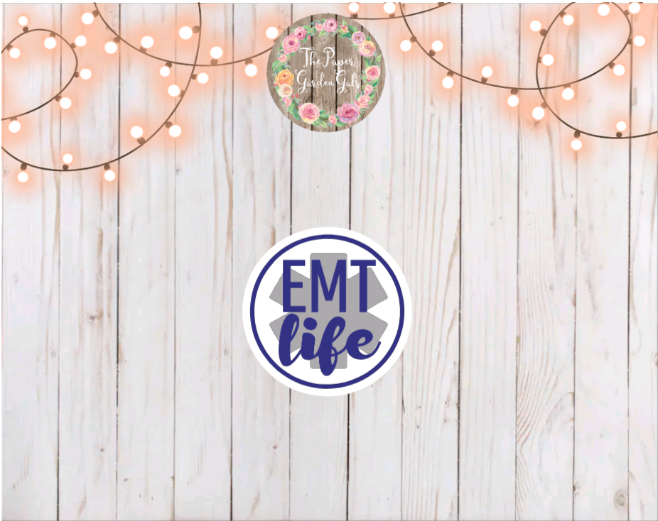 EMT Life Vinyl Holographic Sticker