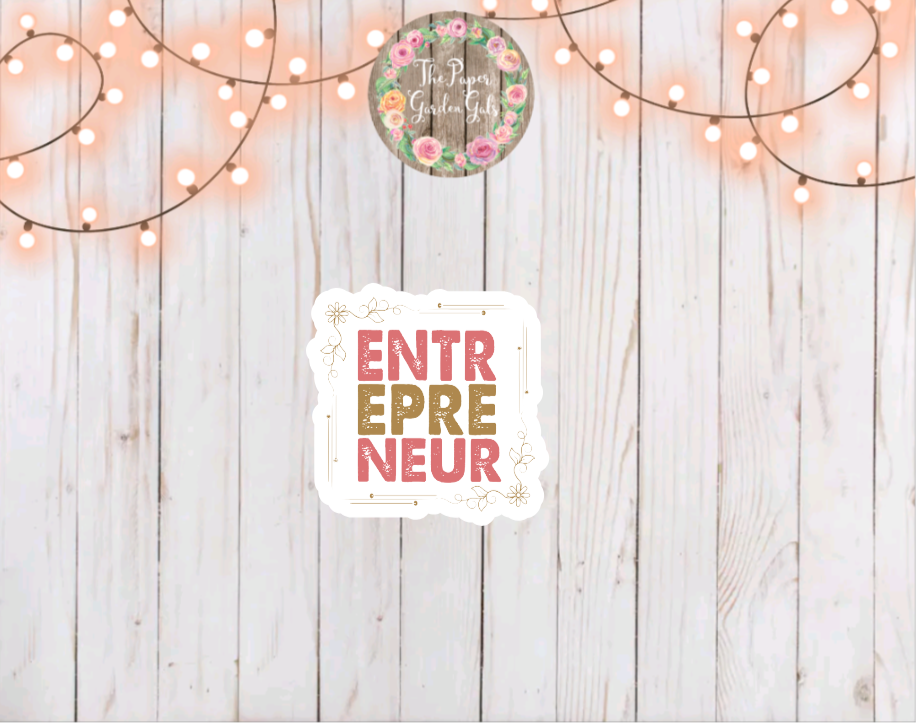 Entrepreneur Vinyl Holographic Sticker