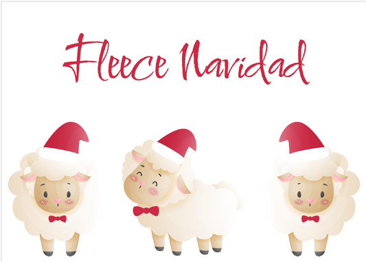 Fleece Navidad Printable Decorative Sign