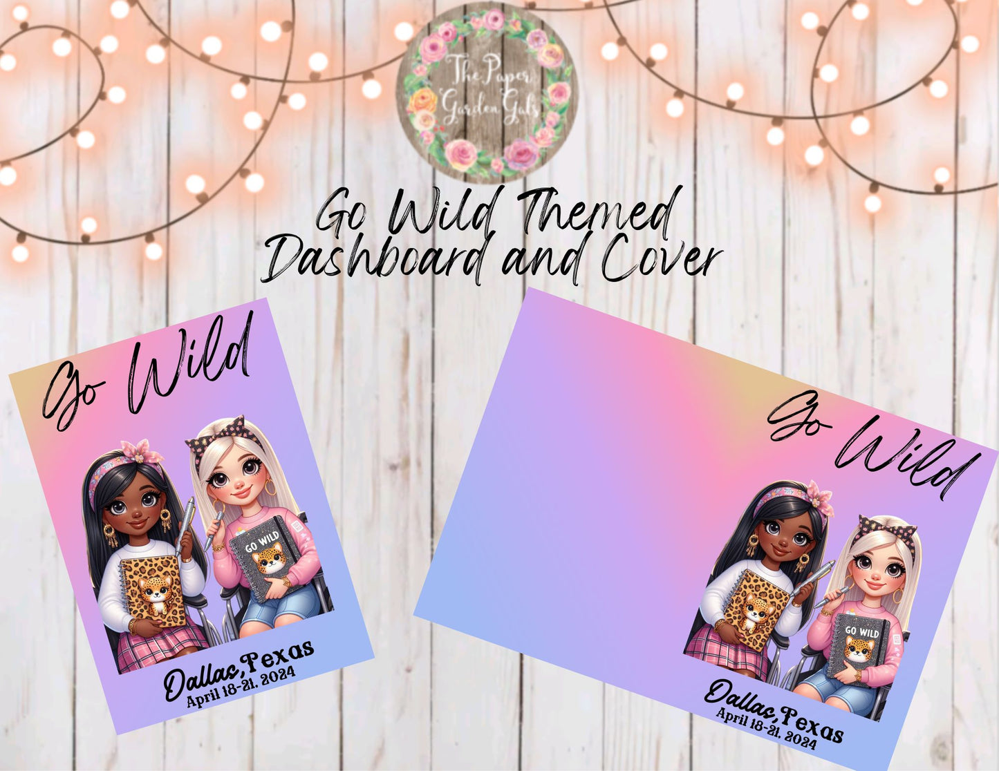 Go Wild Themed Planner Besties Printable Dashboard and Cover (Digital Download) - 37