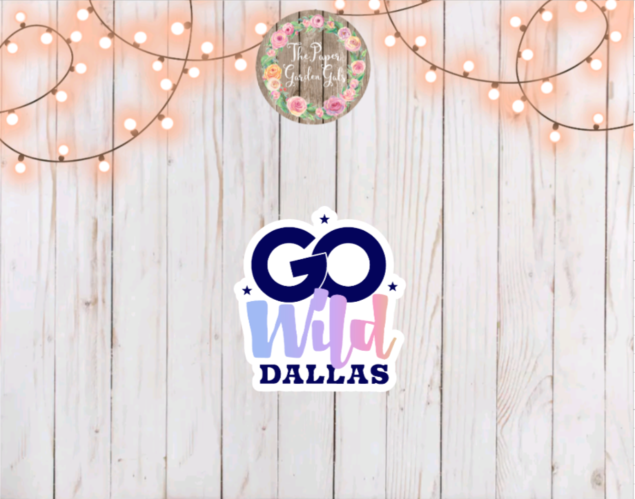 Go Wild Dallas Vinyl Holographic Sticker