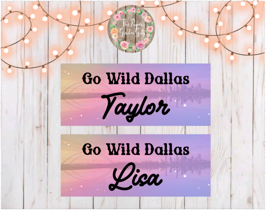 Go Wild 2024 Personalized Name Bookmark/Dashboard