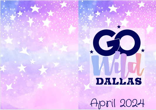 Go Wild Themed Ombre Stars Printable Dashboard and Cover (Digital Download)