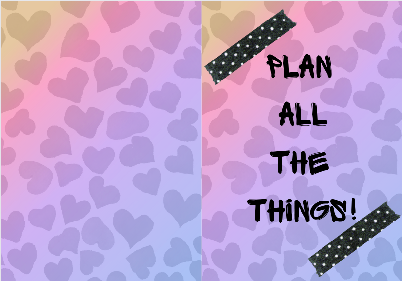 Plan All the Things Ombre Hearts Go Wild Inspired Printable Dashboard and Cover (Digital Download)