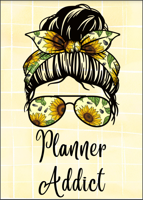 Planner Addict Printable Dashboard and Cover (Digital Download)