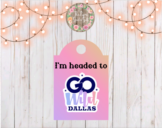 Go Wild Dallas Luggage Tag