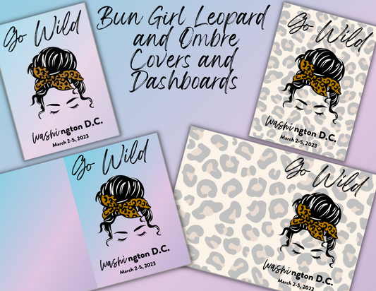 Bun Girl B6 Printable Dashboards and Covers (Digital Downloads)