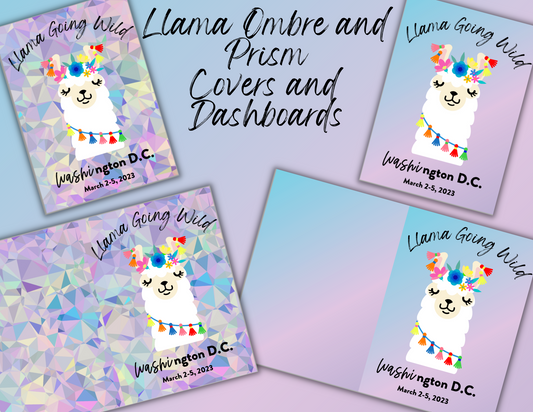 Llama B6 Printable Dashboard and Cover (Digital Download)