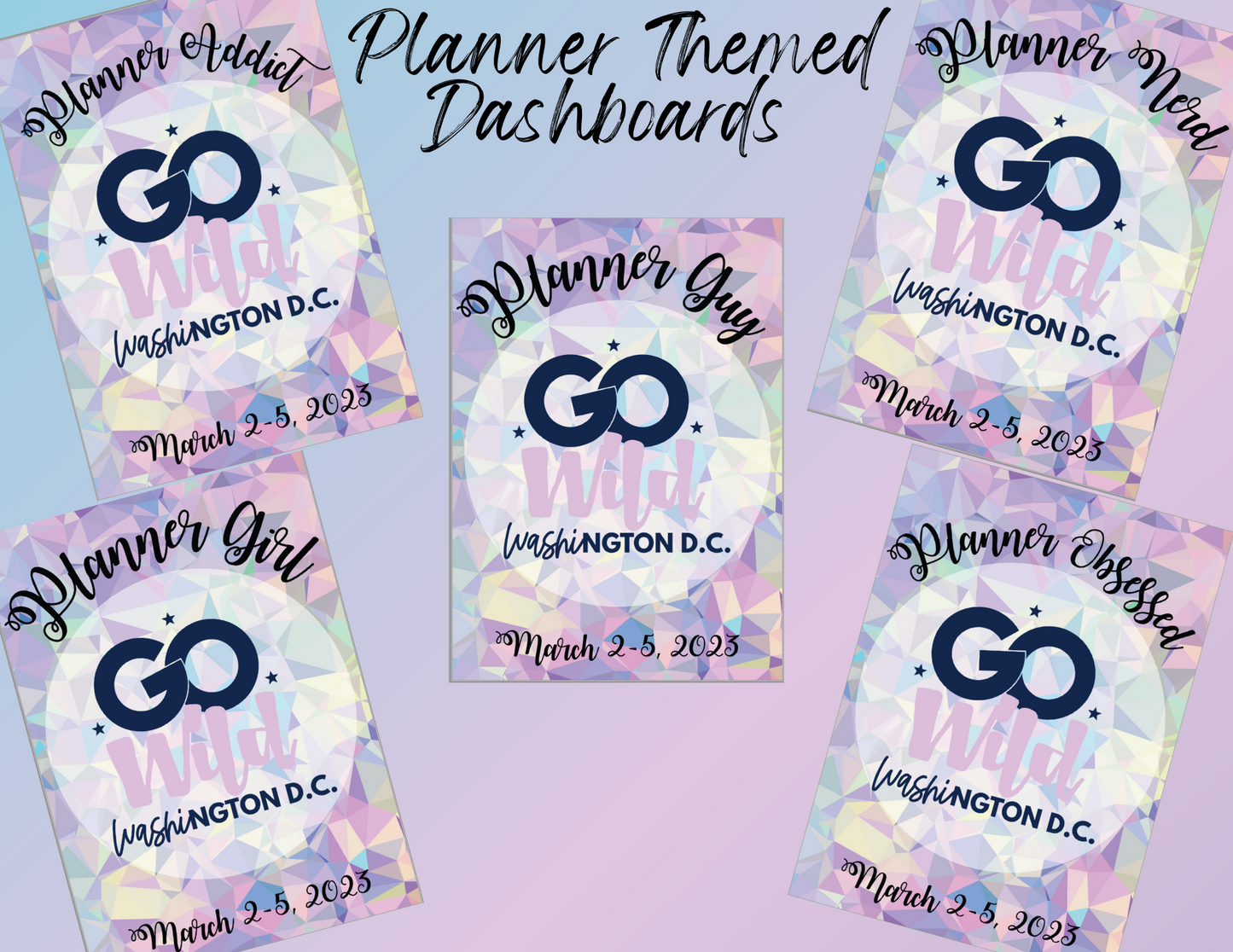 Planner Themed Go Wild B6 Printable Dashboard and Cover (Digital Download)