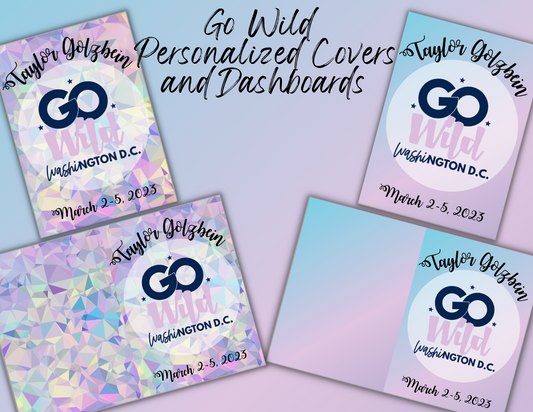 Go Wild B6 Printable Personalized Dashboard and Covers (Digital Download)