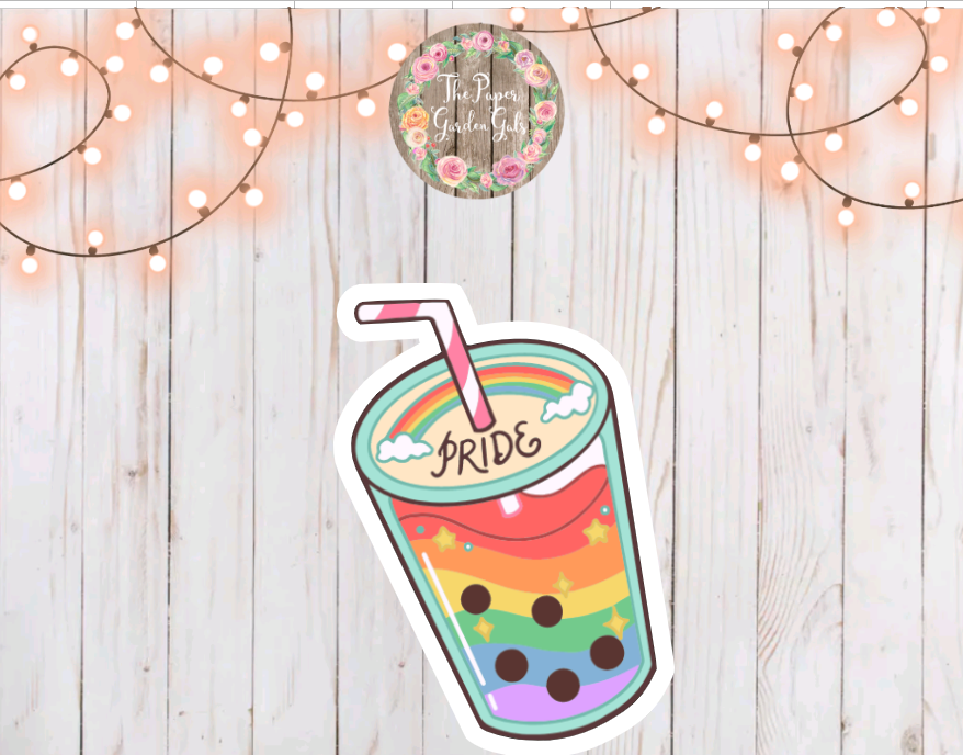 Boba Pride Vinyl Sticker